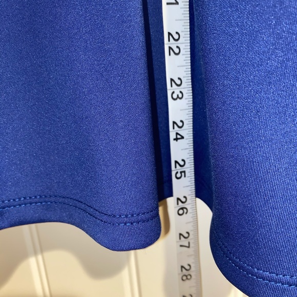 Blue A-line skirt with pockets - Picture 6 of 6